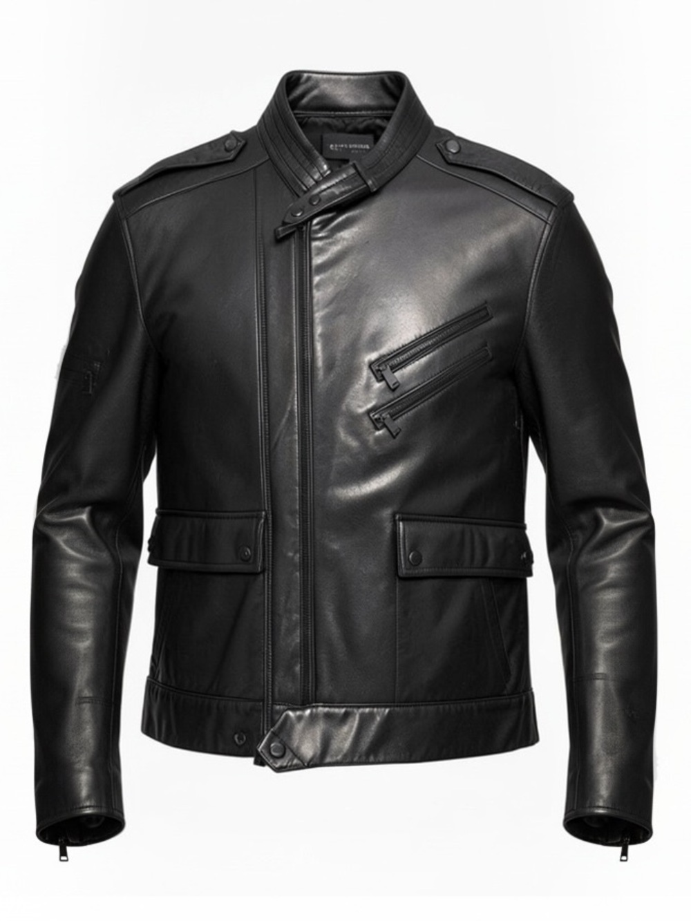 Ralph Lauren Purple Label Randall Lambskin Leather Biker Jacket Mens XXL